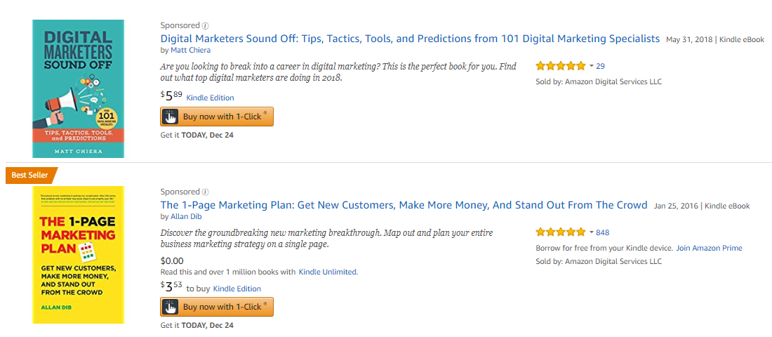 Amazon Digital Marketing Books