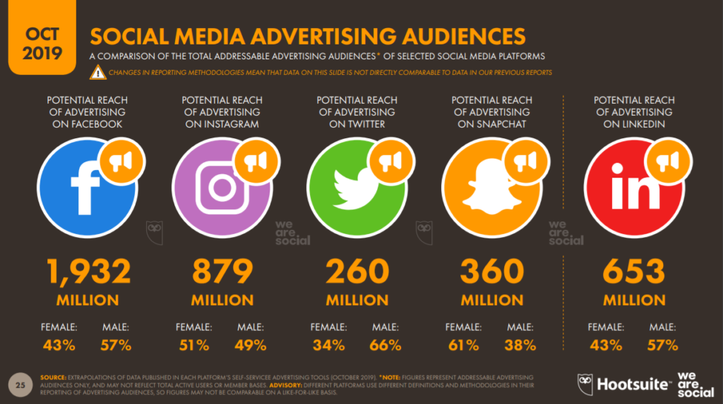 Social media advertising audiences