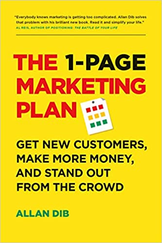 One Page Marketing Plan Book Cover
